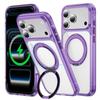 Защитный чехол с магнитной подставкой для iPhone 17 Pro Max - Совместим с Apple 16/15, ударопрочный, 14 прозрачный, 13