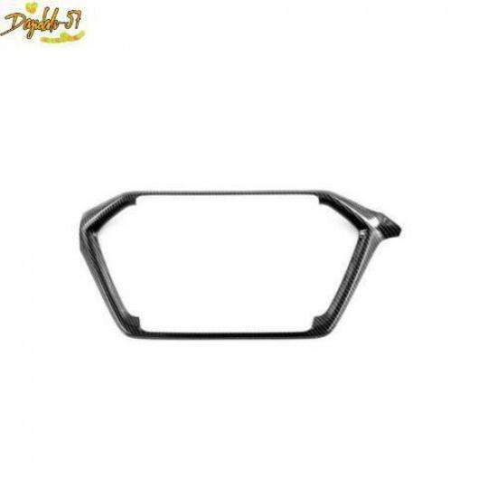 Fit For Isuzu D-Max Dmax Carbon Fiber GPS Navi Frame Cover Trim