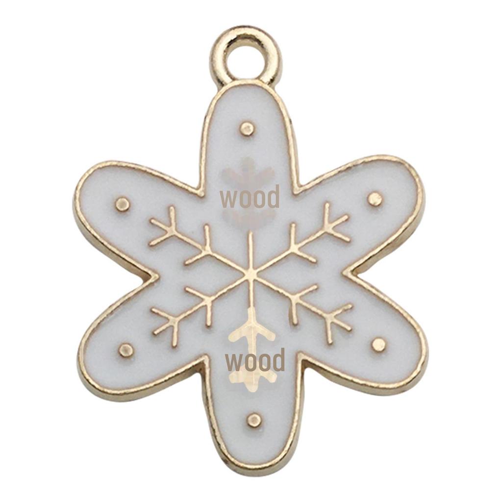 Set of 50 Christmas Oil Drop Pendants: Cute Santa, Snowman, Tree DIY Jewelry Accessories