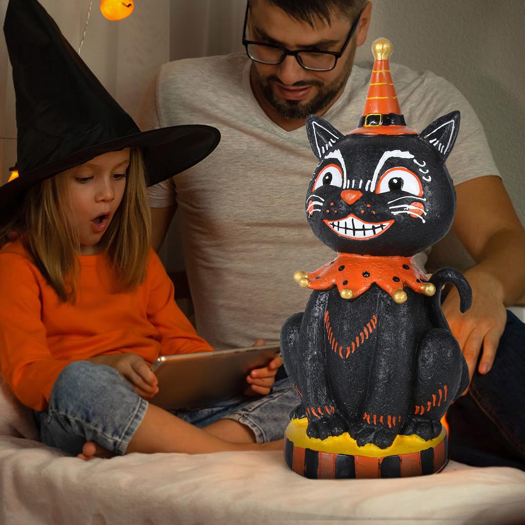 Винтажный причудливый смоляной настольный centerpiece Декор Уникальный подарок Яркий цвет Счастливая вечеринка на Хэллоуин Угощение или