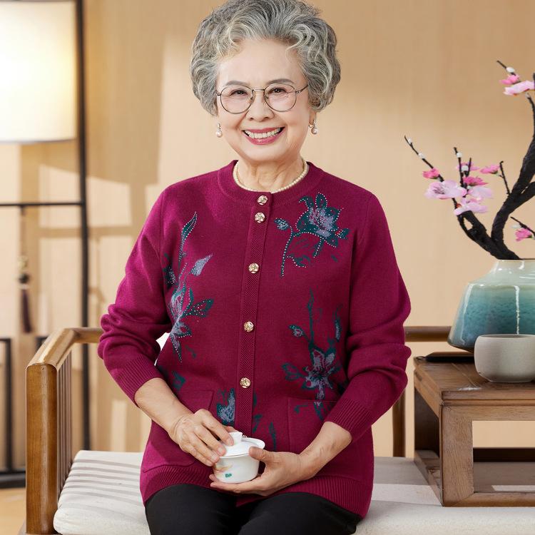 Мамы вяжут пальто, Одежда для пожилых людей, Весенние свитера бабушки, Кардиганы, Свободная женская одежда на весну и осень.