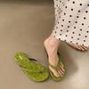 Fashion SUOJIALUN 2025 Summer New Brand Women Slipper Fashion Narrow Band Slip On Flip Flops Soft Flat Heel Outdoor Casual Dress Slides