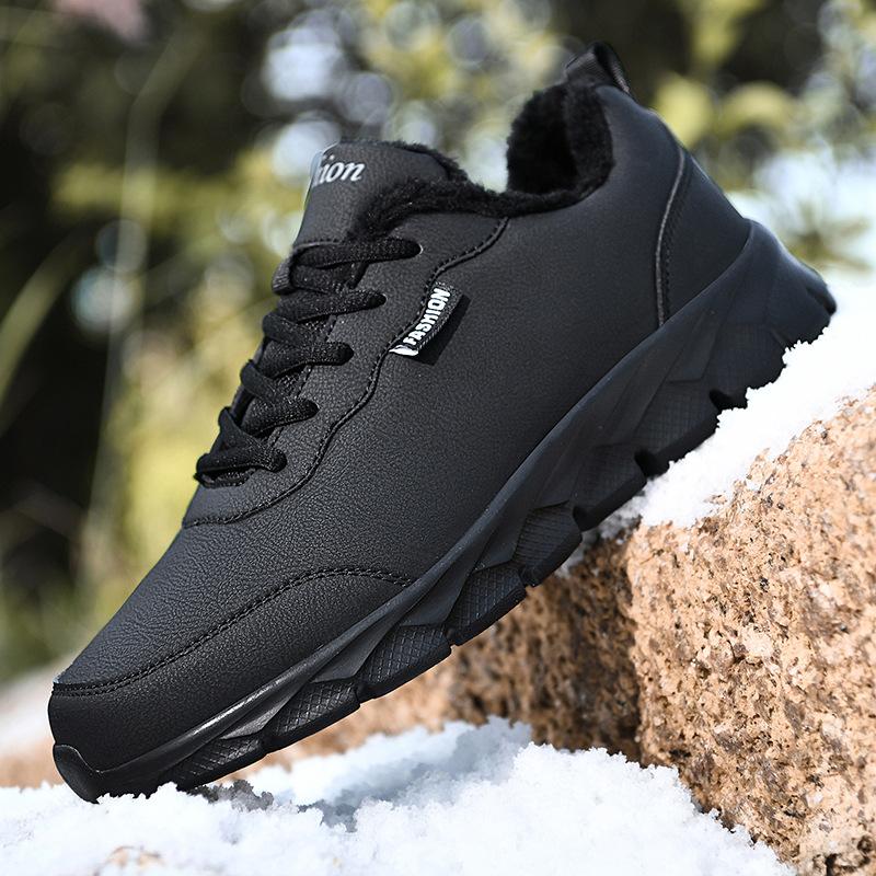 Обувь Мужские кроссовки больших размеров Осенне-зимняя повседневная обувь Легкая мужская обувь для тренировок Однотонные хлопковые туфли