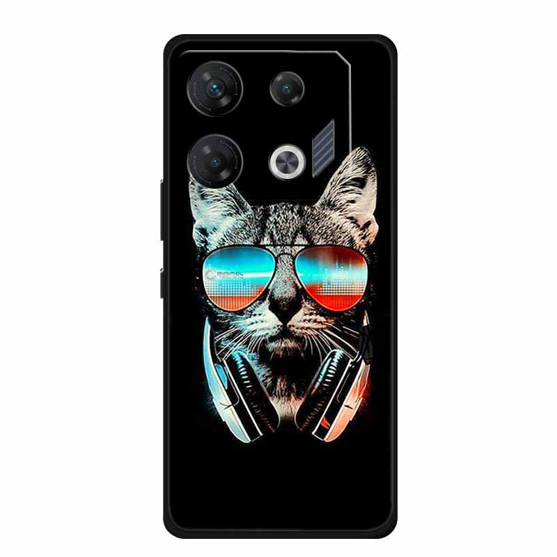 Чехол для Infinix GT 10 Pro Животные Мягкий ТПУ Силиконовый Чехлы для Телефона для Infinix GT10 Pro X6739 Задняя Крышка Ударопрочный Волк Новый Coque
