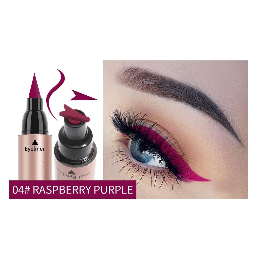 Color Double Head Seal Eyeliner Waterproof Long Lasting Eyeliner Pencil GYY