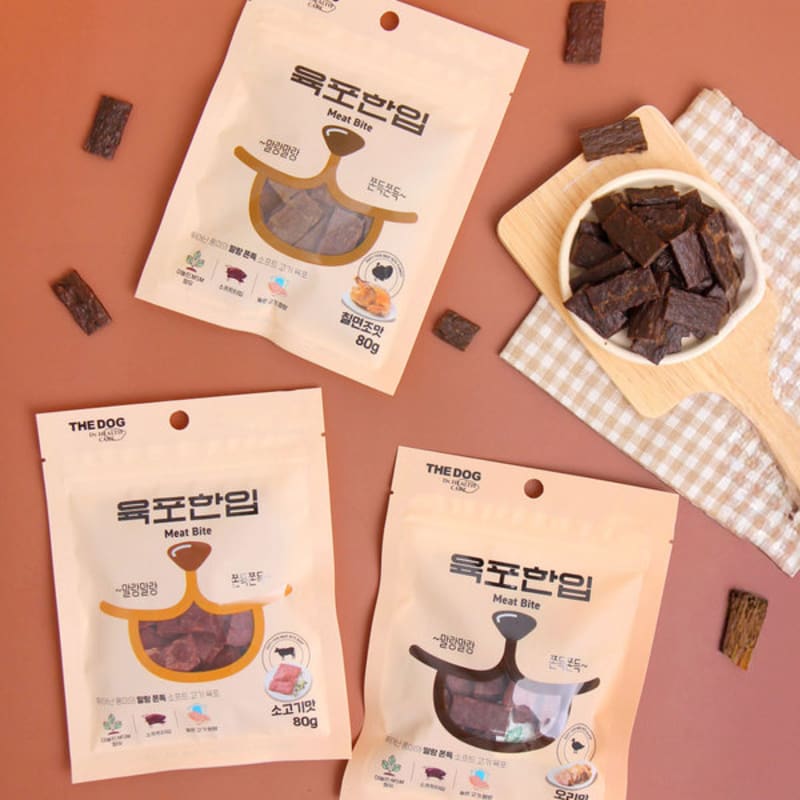 [Питомец] Лакомство для собак Dog Jerky Bite 80 г Говядина