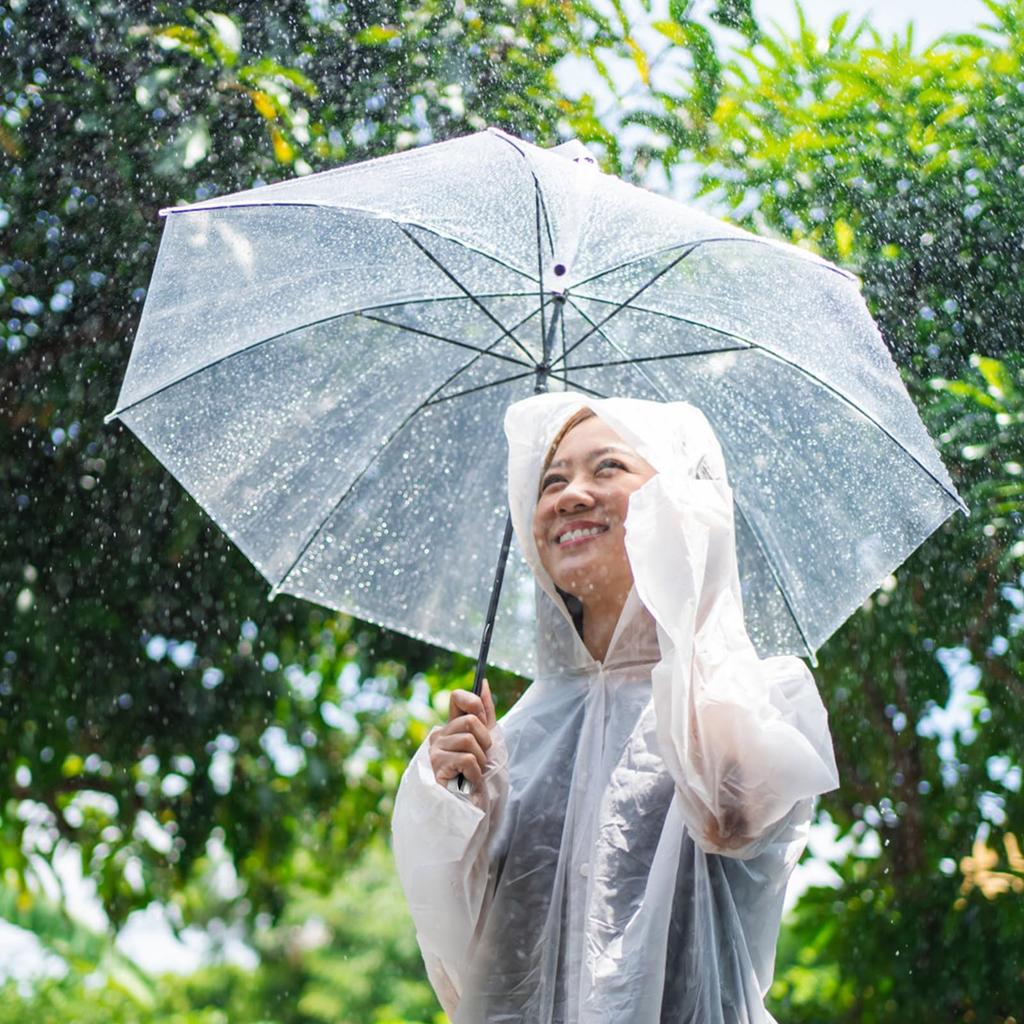 Transparent Folding Lightweight Folding 8 Manual Folding Umbrella, Tri-fold Umbrella, Umbrella, Compact, Umbrella, Ribs, Stylish, Rain, Daily, Work,