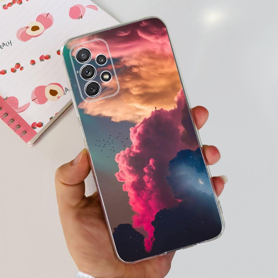 Чехол для Samsung Galaxy A52 Чехол Samsung A52s 5G Элегантная Печать Мягкий Силикон ТПУ Задняя Крышка Телефона Для Samsung A52 4G 5G A 52 52s