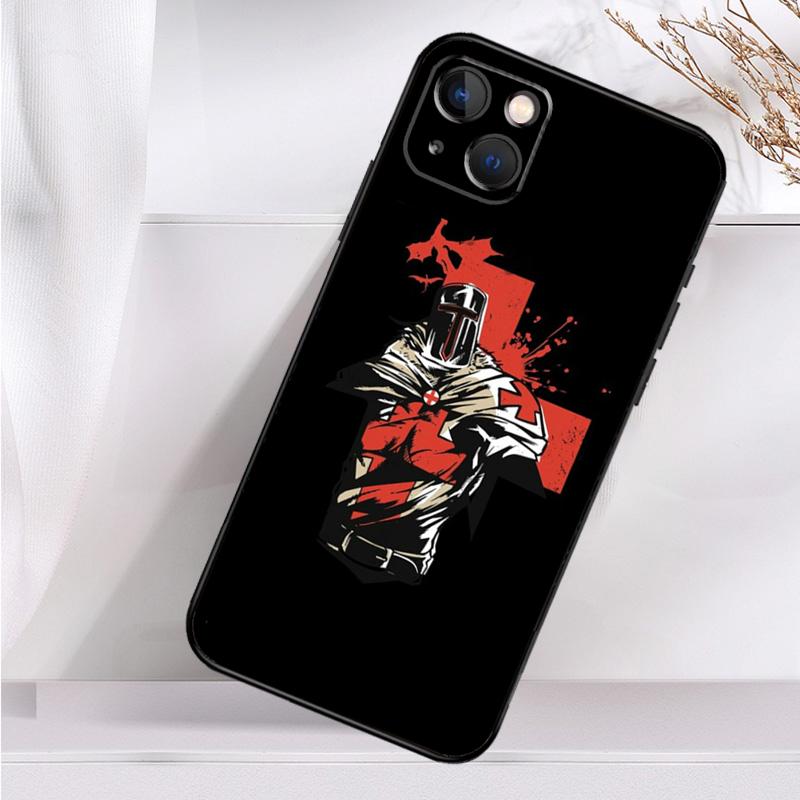 Чехол для телефона Christian Templar Knights для iPhone 16 15 14 12 11 13 Pro Max 7 8 Plus X XR XS Max 13 12 Mini Cover