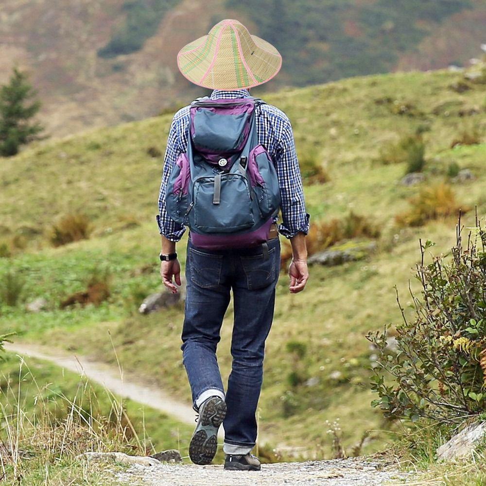 Foldable Portable Big Visors Anti-UV Sunshade Hats Beach Cap Sun Hat Fisherman Cap Straw Hat