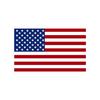 Rectangular United States American Flag Decal Stickers Car Vinyl Window Bumper Decal Sticker Red