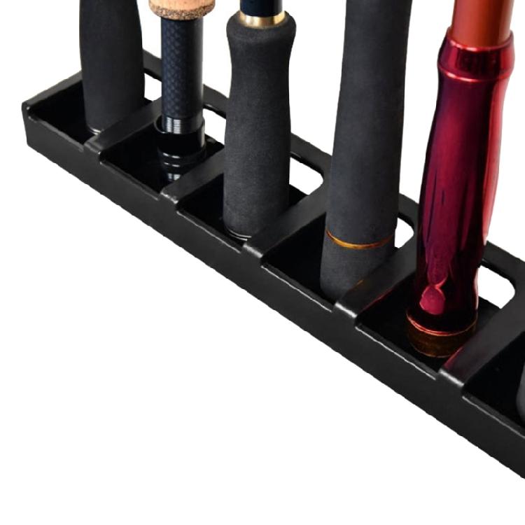 6 Rods Fishing Rod Holder Wall Mount Vertical/Horizontal Fishing Rod Holder Rack