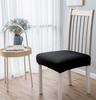 Seat Cover For Chair Seat Smooth Elastic Black
