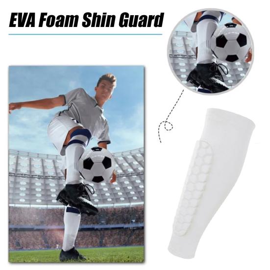 Soccer Shin Guard Sleeves Calf Compression Sleeve with Honeycomb Pads Leg Protection Shin Pad for Kids And Adults Soccer Football Sports
