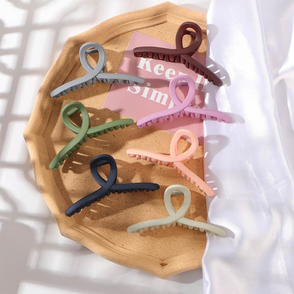 Cross Make Up Acrylic Fashion Women Cross Hair Claws Frosted Crab Clips Hair Accessories Hair Clips