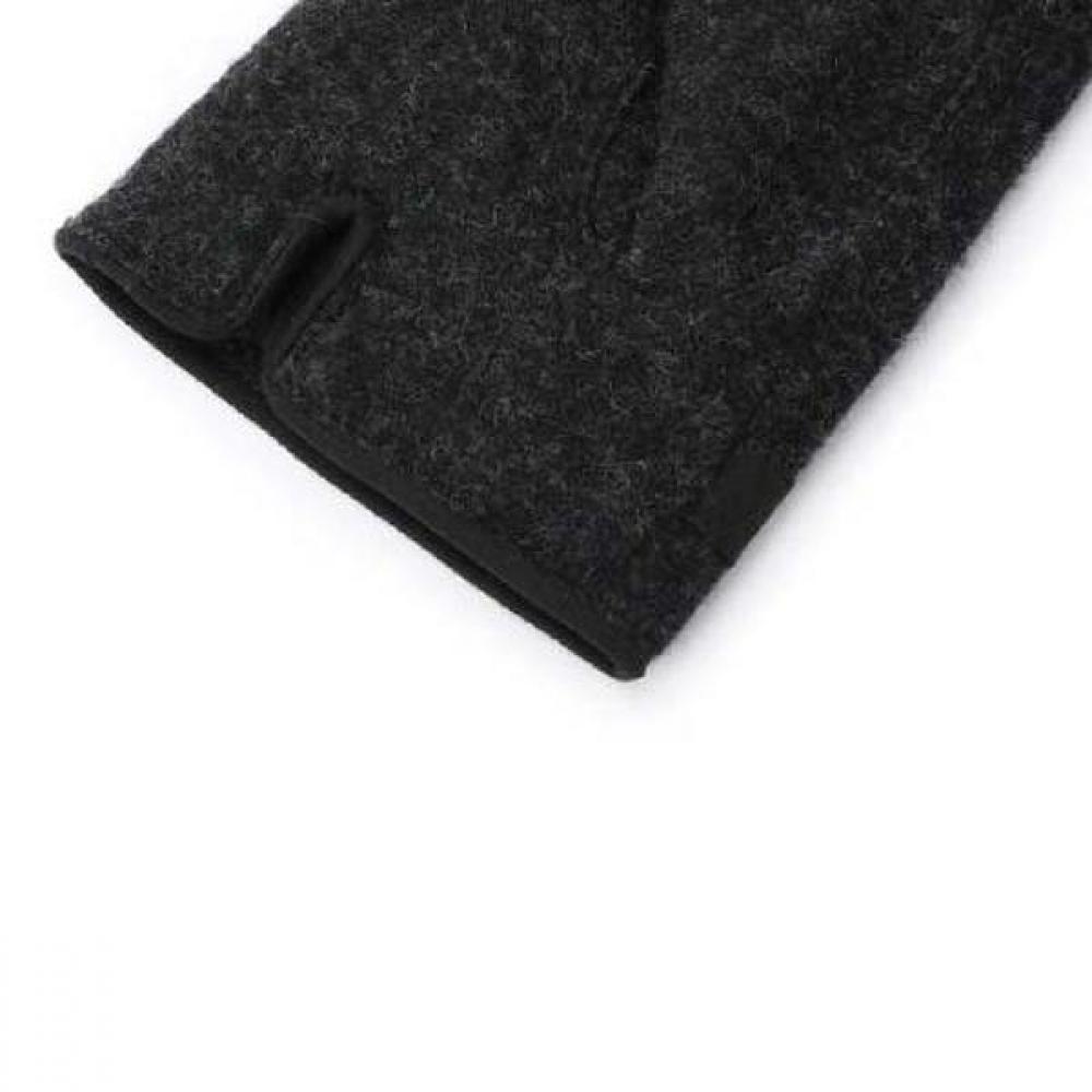 DakS Men S Dark Gray Wool Dd Logo Smartphone Touch gloveS Dcgv0f116g3