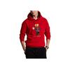 Polo Ralph Lauren SS23 Лунный Новый год Коллекция Толстовка с капюшоном с принтом мультяшного медведя Мужские толстовки с капюшоном Красный MNPOKNI16822714-600