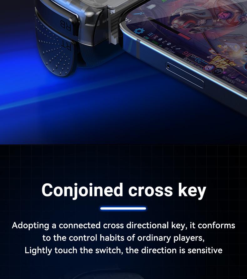 Игровой контроллер D6mini Stretch с беспроводным/проводным двойным режимом для SWITCH, Android, iOS и мобильных телефонов