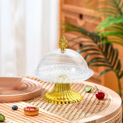 Подставка для торта с куполообразной крышкой, поднос для орехов, сервировочное блюдо для десертного печенья