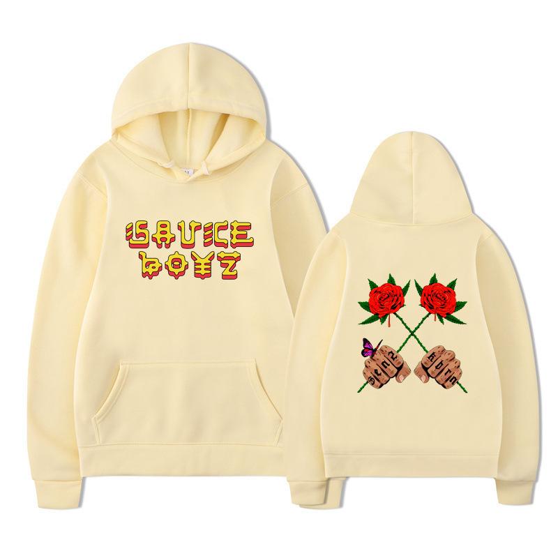 Hoodie Spring And Autumn American Rapper Trend Printed Sweater Men'S Loose Casual Hoodie Women'S
