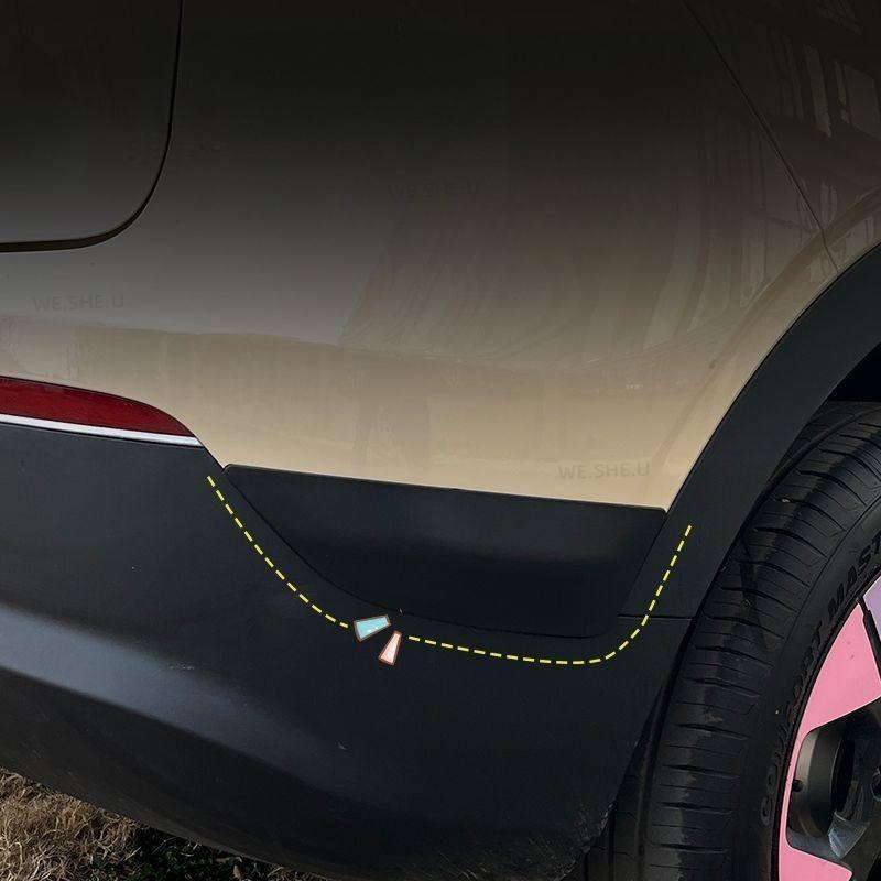 2Pcs Fit For Geely EX2 2025 2026 Car Front Rear Corner Bumper Guard Anti-Scratch Strips Sticker Car Accessories Exterior Parts