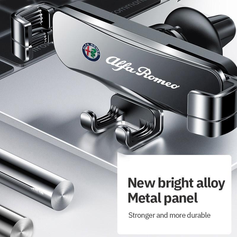 Car Stickers For Alfa Romeo Gravity Bracket Mute Not Block Air Vent Mounts Car Accessory For Alfa Romeo Giulietta GT 159 147 156