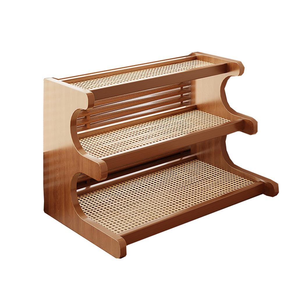 Компактная настольная стойка для хранения вещей 2/3 яруса Простой органайзер для обуви Простая настольная книжная полка Приправа