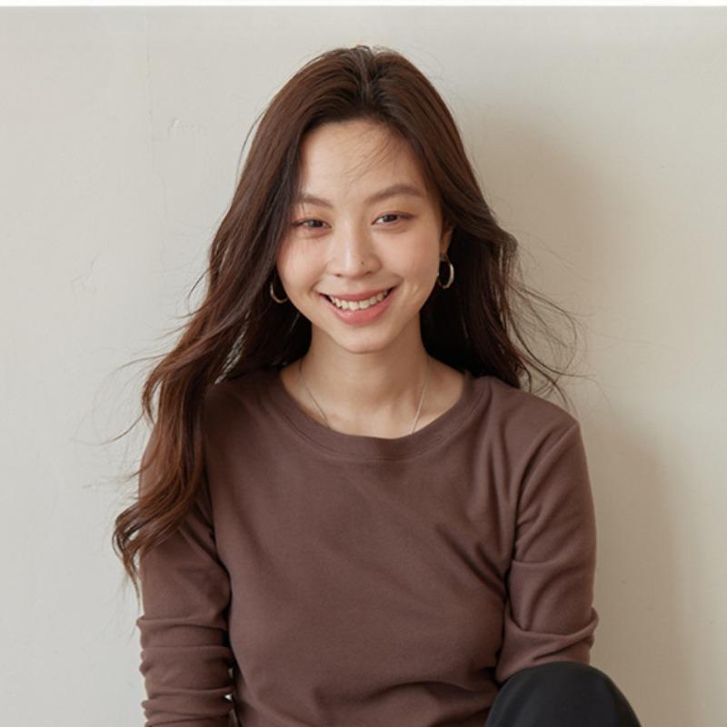 Осенне-зимняя женская однотонная рубашка с круглым вырезом, двухсторонняя, с пескоструйной обработкой, теплая, с высокой эластичной подкладкой, универсальная рубашка-основа