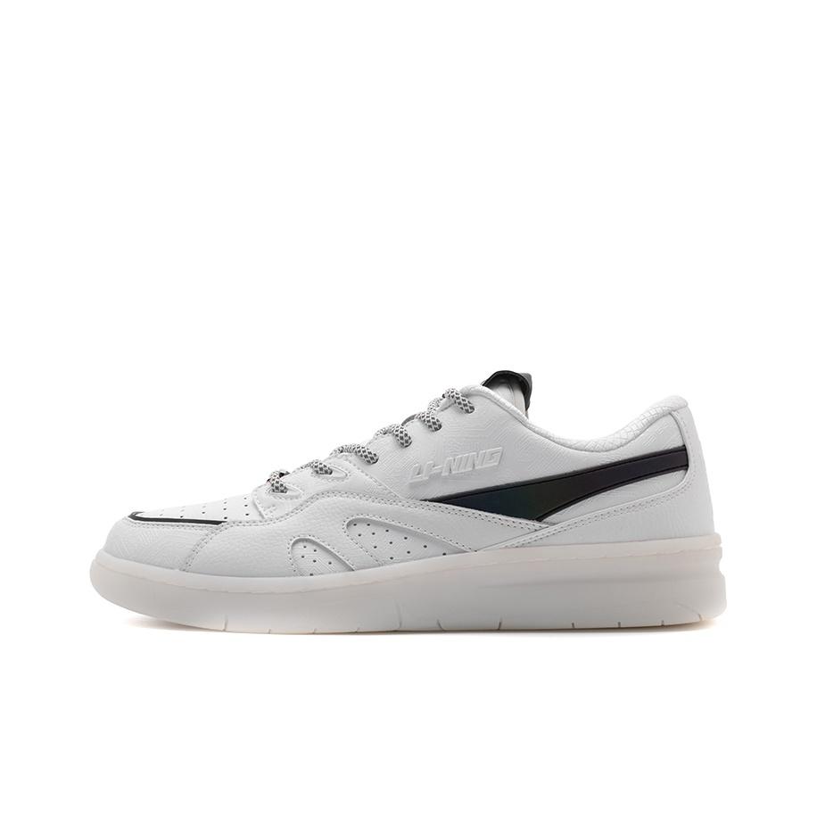 Кроссовки Li Ning 937 Deluxe Low Fog City Trend с амортизацией, противоскользящие, износостойкие, низкие, в стиле ретро, для баскетбола, мужские, белые, черные AGBR099-2