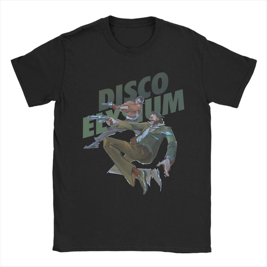 Футболка унисекс для фанатов игры Disco Elysium, женская, хлопковая, с графическим принтом, топ, футболка