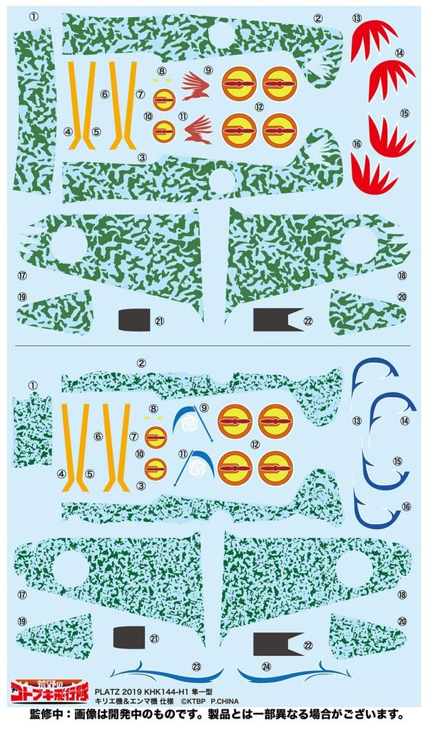 Kotobuki Squadron in the Wilderness Hayabusa Type 1 Kyrie Machine Emma Machine Технические характеристики масштабной пластиковой модели Plex/Plats и 1/144 KHK144-H1