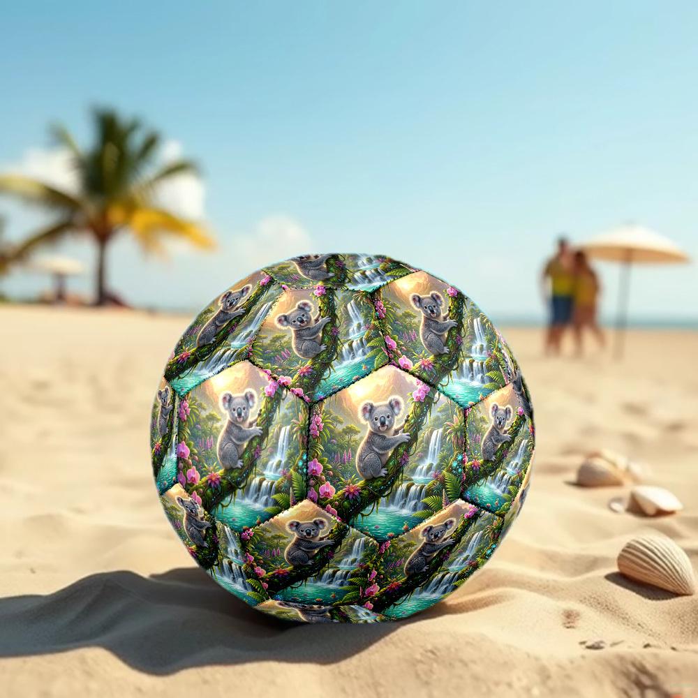 1pc Koala Tropical Paradise Durable Size 5 Soccer Ball Professional Match Training Football Indoor &Outdoor Sports Ball p60190