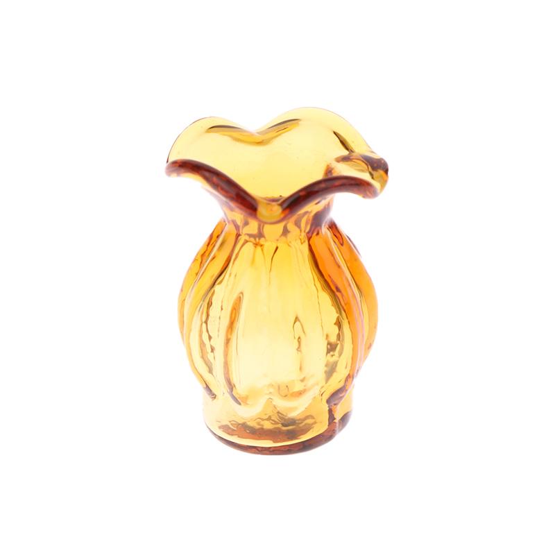 1:12 кукольный домик, миниатюрная стеклянная ваза, цветочная композиция, цветочный горшок, банка для хранения, садовый Рождественский декор дома