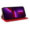 Samsung Galaxy S23+ Magnetic Strap Wallet Case with Stand & Lanyard - Red Cover