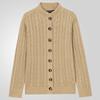 Новый универсальный осенне-зимний кардиган мужской ретро вязаный свитер куртка с длинными рукавами плотный жаккардовый свитер