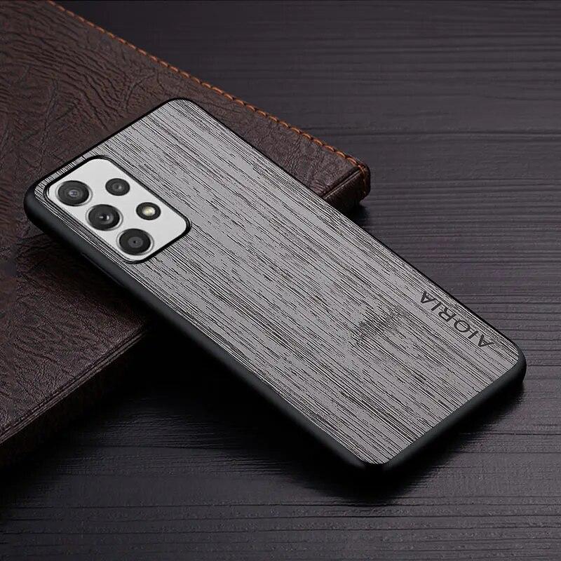 Case for Samsung Galaxy A13 4G Funda Bamboo Wood Pattern Leather Cover Luxury Coque for Samsung Galaxy A13 Case Capa