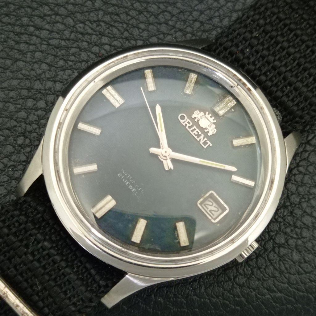 РЕДКИЕ ВИНТАЖНЫЕ АВТОМАТИЧЕСКИЕ ЧАСЫ ORIENT 46941 ЯПОНИЯ МУЖСКИЕ ОРИГИНАЛЬНЫЙ ЦИФЕРБЛАТ a704812-1