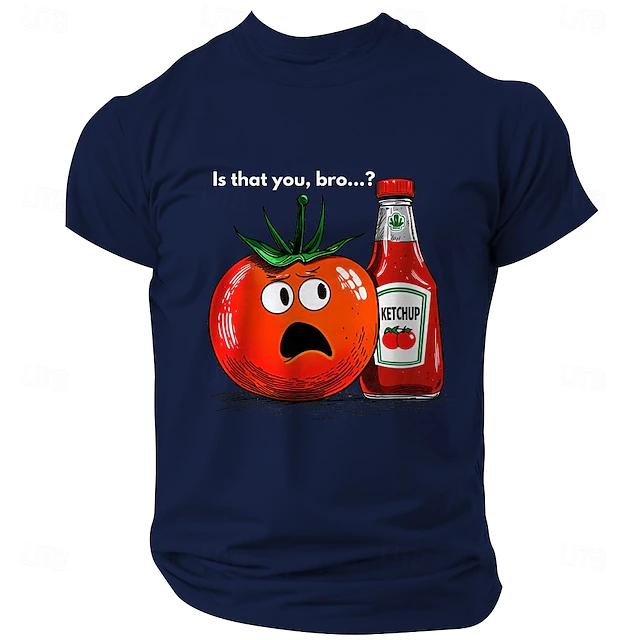 Is That You,bro...? Letter Printed Men Women Funny Simple T Shirts Tomato Ketchup 3d Printed New Fashion Daily Children Tee Top