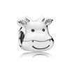 New Fine S925 Sterling Silver Bear Pig Chicken and Duck Charm DIY Bead Dangle Pendant Fit Original  Bracelet Women Jewelry