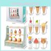 Kids Wooden Ice Cream Model Toy For Creative Play And Sensory Development
