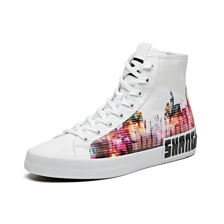 Anta Lightweight Coverage High top Canvas Shoes Women's White 12948620-1