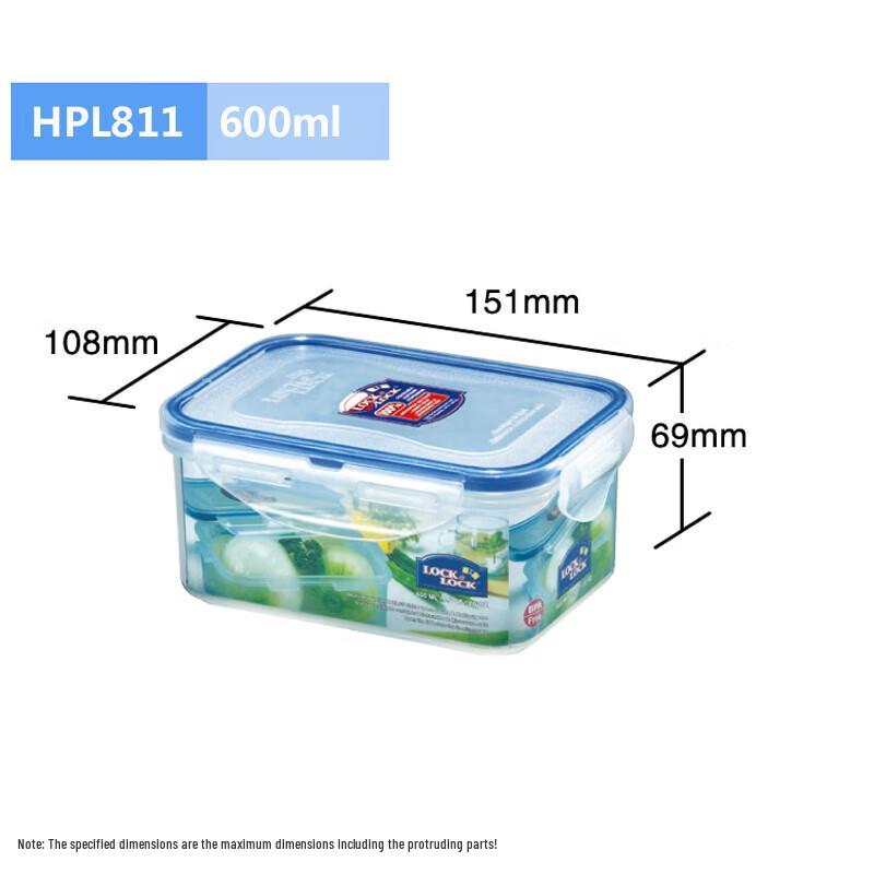 LocknLock Sealed Plastic Food Container with Lunch Bag