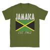 Jamaica EST 1962 Independence Pride Flag of Jamaica TShirt Summer  Vintage T Shirts Cotton Tee Shirt For Unisexs Casual Top Tees