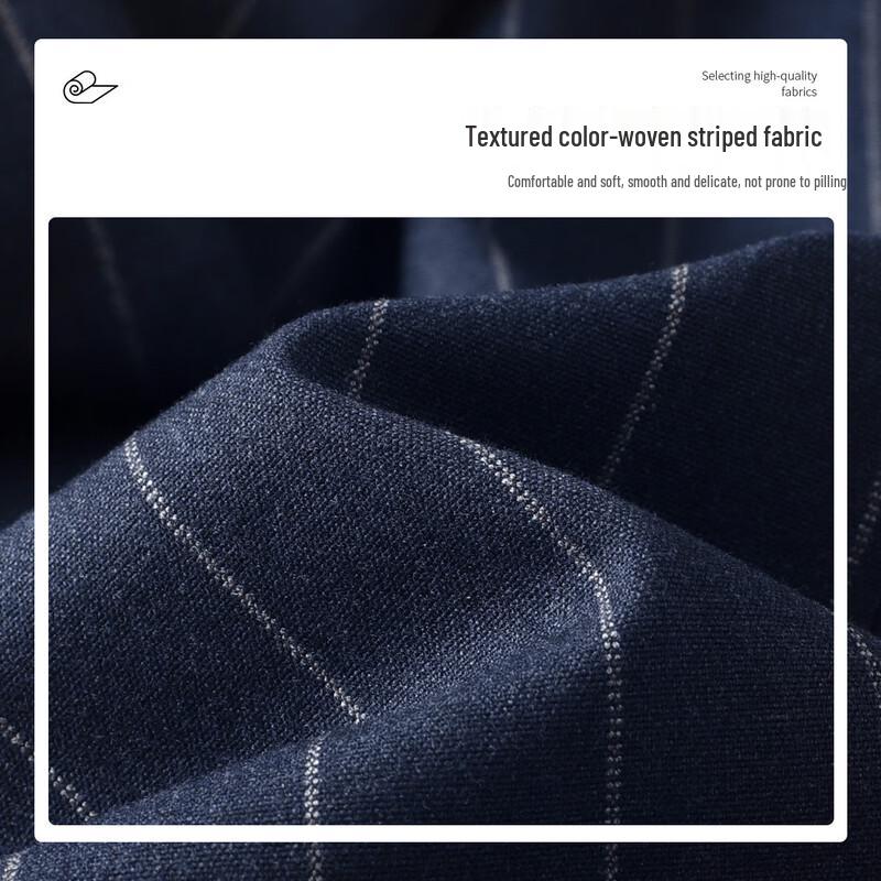 Мужской полосатый двубортный костюм-тройка FORTEI