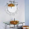 Сделай сам 3D наклейки на стену Зеркальная наклейка для ванной Акриловая домашняя декорация Серебряный и золотой цвет Украшения для стен Наклейка на стену