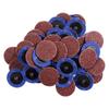 50Pcs 2in Sanding Grinding Discs 36 Grit Aluminum Oxide Die Grinder Roll Lock Disc Rust Paint
