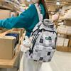 Japanese School Bag Female College Student Cute Graffiti Backpack Fashion Computer Bag Junior High School Student Travel Backpack Tide