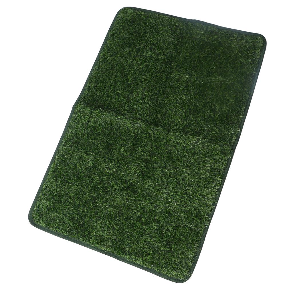 Dog Toilet Tray Waterproof Reusable Easy Cleaning Portable Dog Litter Tray with Artificial Grass