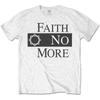 Белая футболка унисекс с логотипом Faith No More