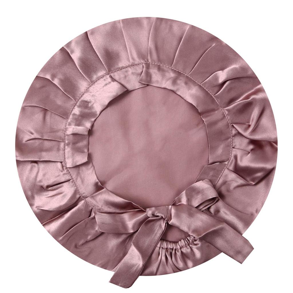 Daisy King Night Cap for Summer Keeps Hair Shiny and Prevents Split Ends and Protects Head from No Pressure (100% Silk) Hair, Breathable, Breakage,